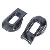 1 Pair Hood Latch Lock Catch Bracket Cover Carbon Fiber Style Fade Proof Scratch Resistant Sporty