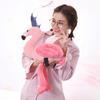 Pink Flamingo Plush Tissue Box Holder Car Usage Stuffed Cartoon Animal Plushie Decoration Gift