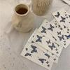 Men Women Temporary Tattoos Waterproof Party Decals Clavicle Blue Butterfly Tattoo Stickers