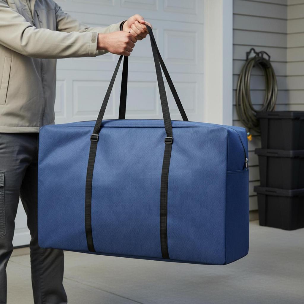 Portable Folding Chair Carry Bag with Handles Zippered Storage