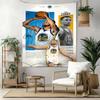 Golden State Warriors Player Handwoven Tapestry Retro Boho Made for Reading Corner Dorm Wall Living Room Year-Round Hand Painted Style