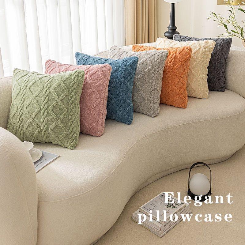 1 шт. сплошной жаккардовый наполнитель и геометрический узор наволочка для подушки Piliow с высоким качеством для дивана и кровати без вставки