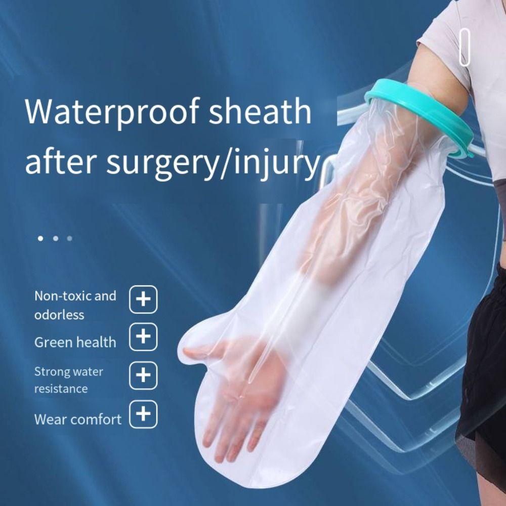 Waterproof Arm Cast Cover for Shower Long Protector To Keep Wounds Dry Bath Protective Ring Sleeve
