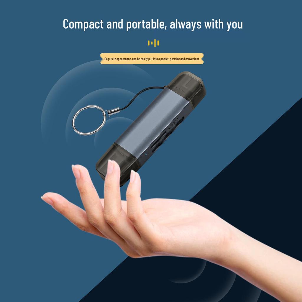 Многофункциональный кардридер USB 3.0 для SD/TF - Универсальный конвертер для мобильных телефонов и компьютеров