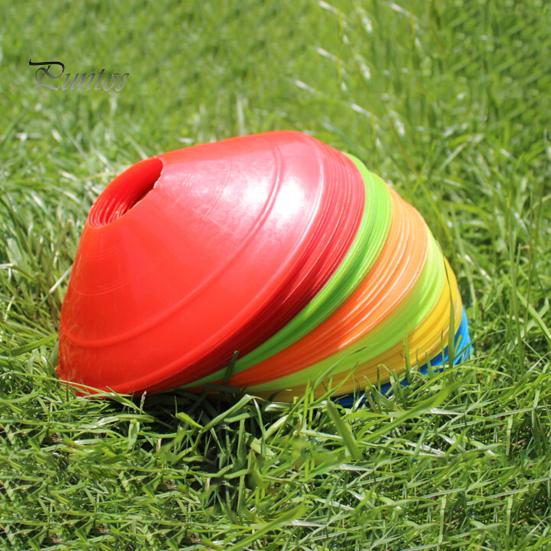 50 шт. футбольные конусы для ловкости, футбольные тренировочные инструменты с сумкой для переноски, яркие цвета, многоразовые спортивные тренировочные конусы, тренировочное оборудование