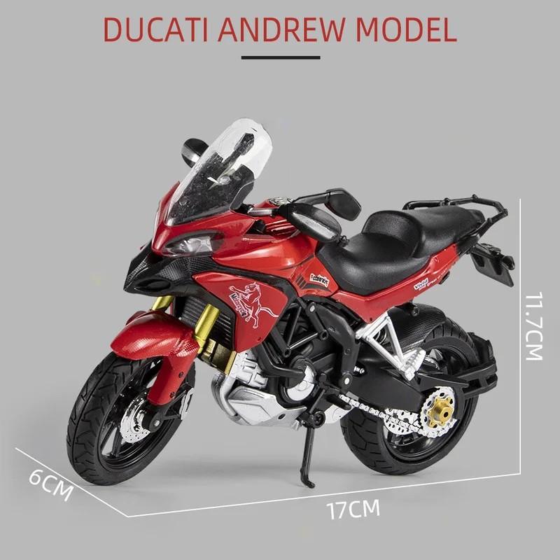 Модель мотоцикла Ducati MTS Enduro 1/12 Литая игрушка Коллекция Автобайк Амортизатор Внедорожный Автоцикл Игрушки Машина Подарок
