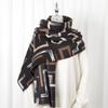 2024 Осень/Зима Новый Напечатанный Кашемир Как Длинный Шарф Шаль Женский Теплый Шарф Шаль Утолщенный Бархатом
