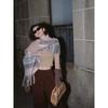 Scarf Female Winter Student Warm Versatile Fashion Patch Scarf Shawl Men's Trend