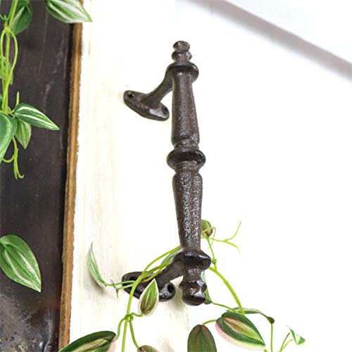 Set of 2 Antique Iron Door Handles, Door Knobs, Pulls