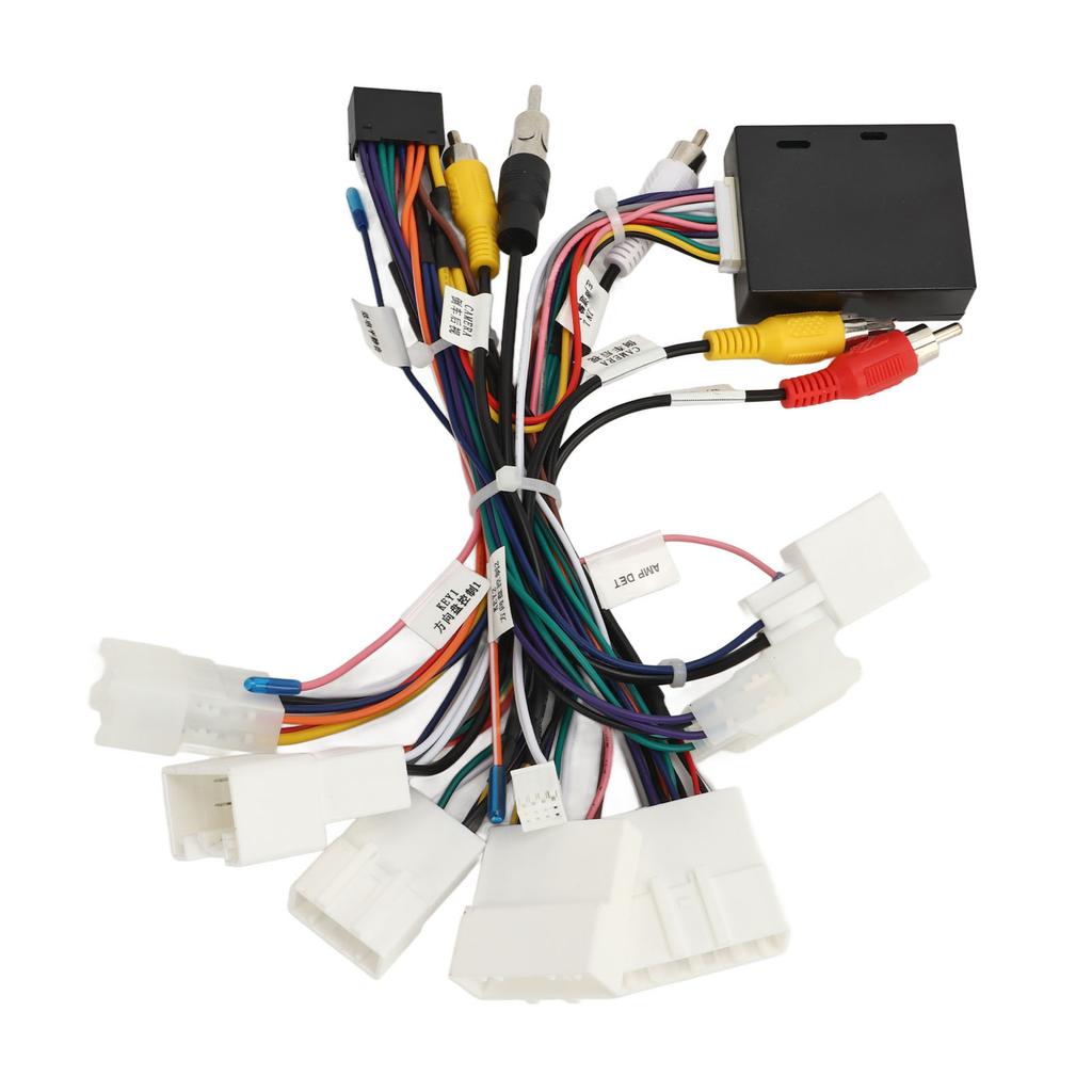 Car Stereo Radio Wiring Harness with USB CANBUS Decoder Adapter for Camry Corolla RAV4 4Runner