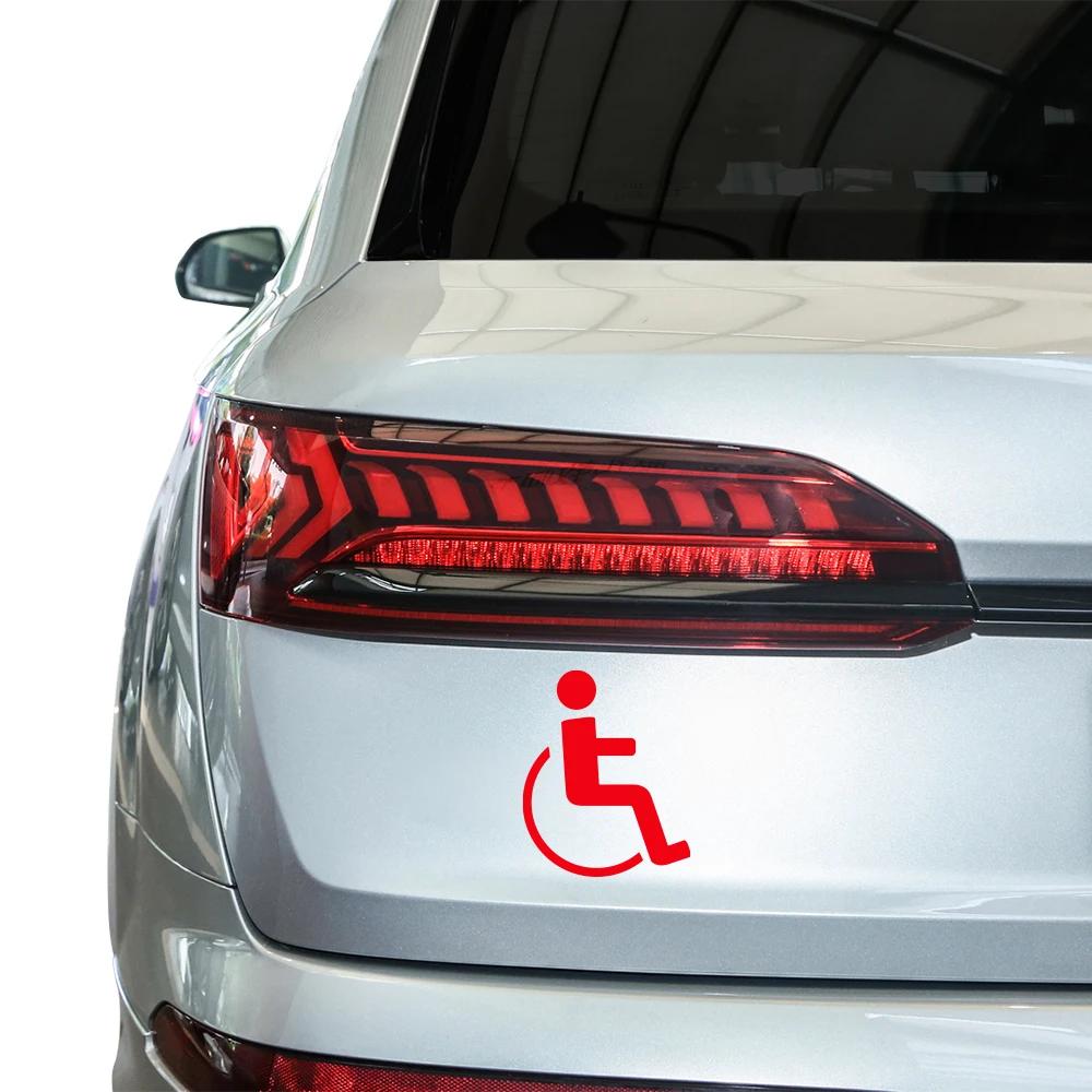PVC Disabled On Board Car Wheelchair Sign Sticker Windshield Window Waterproof And Scratch Resistant Decals Styling Decoration