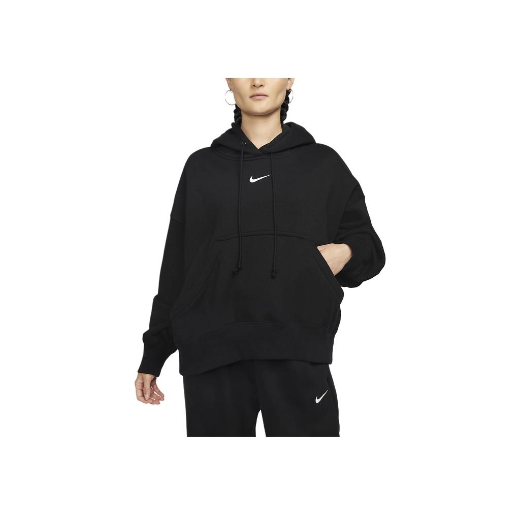Nike Худи с принтом логотипа для женщин Черный DQ5859-010
