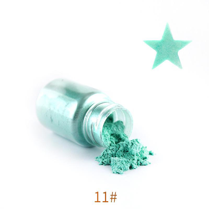10 г жемчужной пудры с блестками и клеем для кристаллов с пигментом цвета русалки для самостоятельного изготовления.