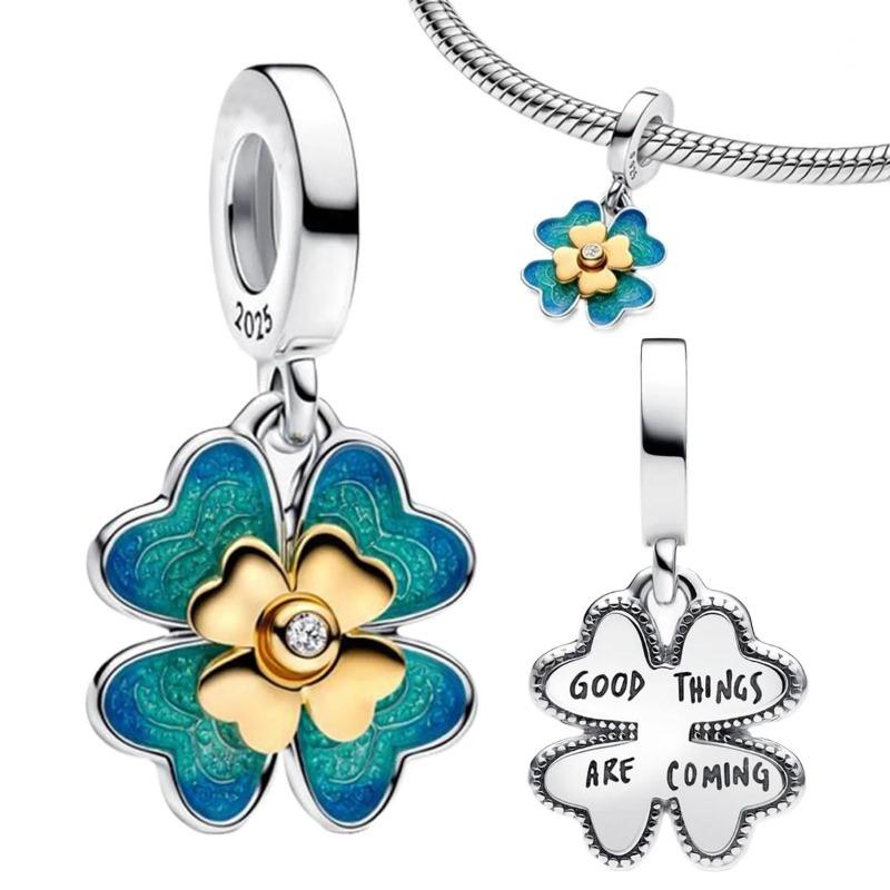 Sparkling Copper Stars Moon Sun Flower Earrings Dangle Charm Beads Fit Original Bracelets Diy Cultural Jewelry Gift