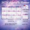 Foldable 2027 Wall Calendar Large Size Calendar Planner Sheet Full Year Planner  Family Planning