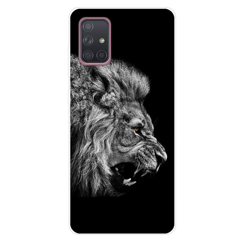 For Samsung Galaxy A51 A71 Case Soft Silicone Cute Cartoon Panda Phone Cases For Samsung A 51 A515F Galaxy A71 A715F Cover Funda