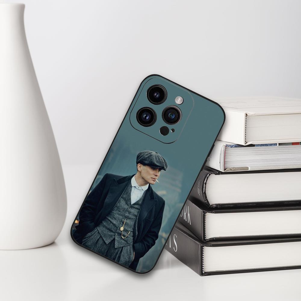 Чехол для телефона Томас Шелби для iPhone 16 15 11 13 14 Pro Max 7 8 Plus X Xr Xs Max 12mini Черный корпус