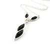 Les Trésors De Lily [I8933] - Silver Necklace 'Jet Black Goddess' Black Silver (rhodium Plated) - 30x25 Mm