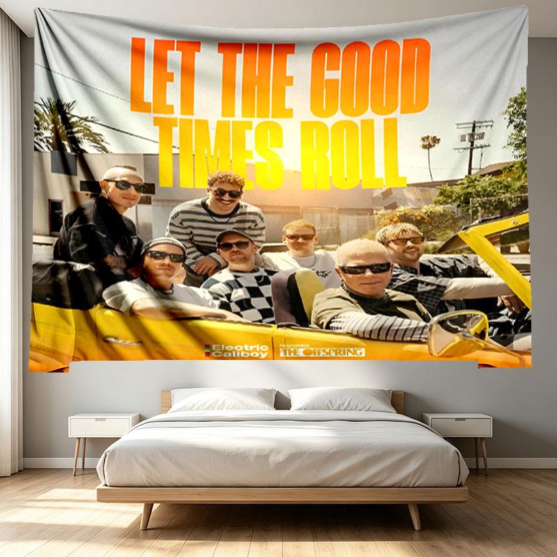 Electric Callboy Print Tapestry - Portable Wall Decor Cloth, for Home, Dorm, Travel, Bedroom, Living Room - Ideal Birthday Housewarming Gift