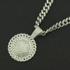 Diamond-encrusted Sunflower Cuban Chain, Domineering Punk Necklace, Men's Creative Hipster Pendant Decorative Accessories
