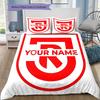 Ssv Jahn Regensburg Custom Name Pattern Bedding Quilt Set Quilt Cover Pillowcase Home Birthday Gift(1 * duvet cover + 2 * pillowcase, without core)