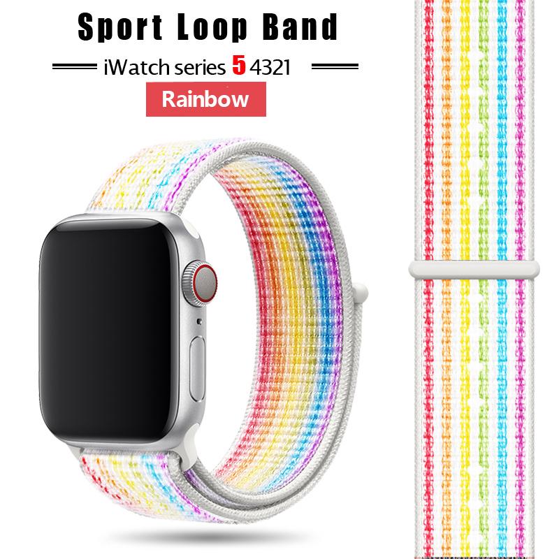Нейлоновый спортивный ремешок для Apple Watch ремешок 44мм/40мм Apple Watch 6 SE 5 4 3 ремешок Iwatch ремешок 38мм/42мм браслет с аксессуарами для часов