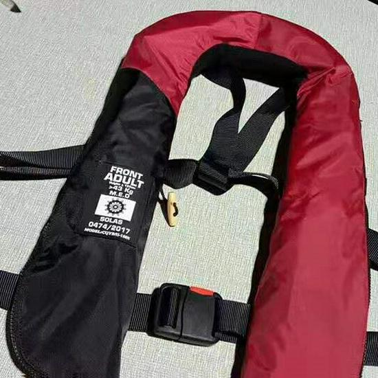 CCS Automatic Inflatable Life Jacket with Double Airbag Collar, 150N, Manual Single Airbag Vest