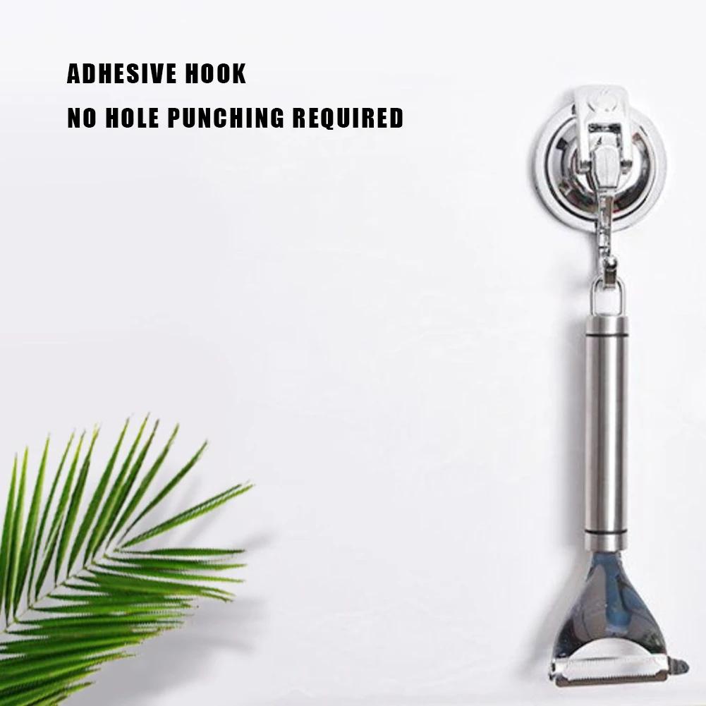 10-2 шт. Сверхмощные вакуумные присоски Крючки Многоразовые Не оставляющие следов Вешалки Съемный Держатель для полотенец для ванной комнаты Кухни Крючки Гаджеты