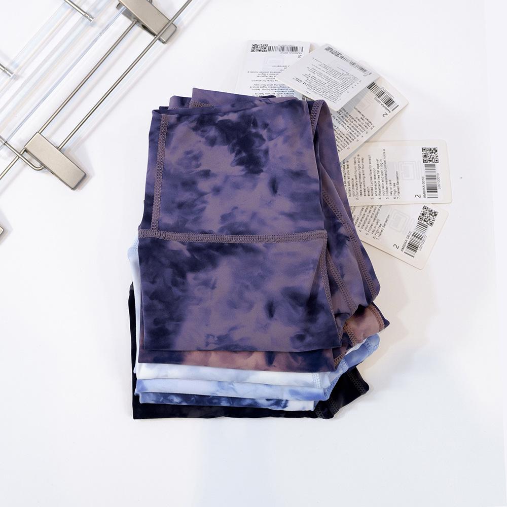 Женские леггинсы для йоги с высокой талией, быстросохнущие, с принтом тай-дай