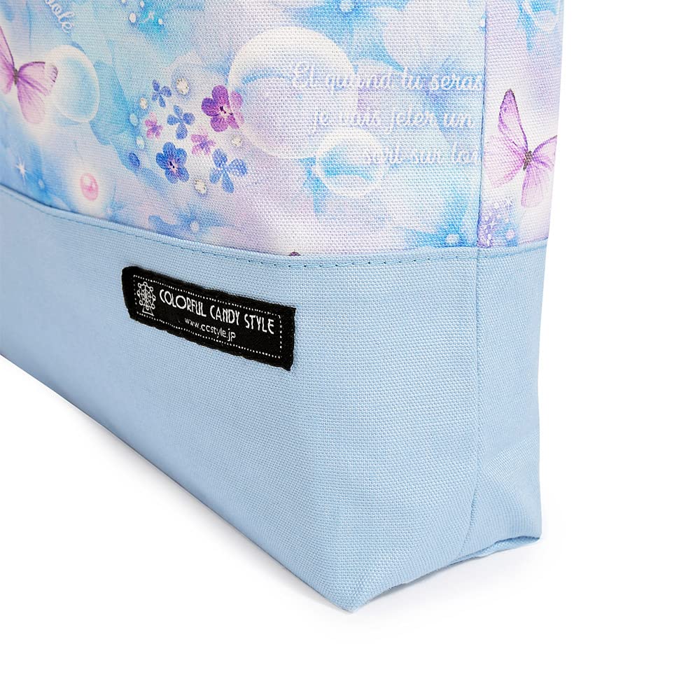 COLORFUL CANDY STYLE Large Drawstring Bag for Gym for for Elementary School Change of Clothes Moonlight Butterfly N3385300 Clothes, Girls, Students,