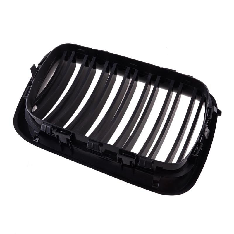 1 Pair Car Dual Slats Double Line Front Bumper Hood Grille 51138195152 Fit for BMW 3 Series E36 Sedan Compact Cabrio Facelift