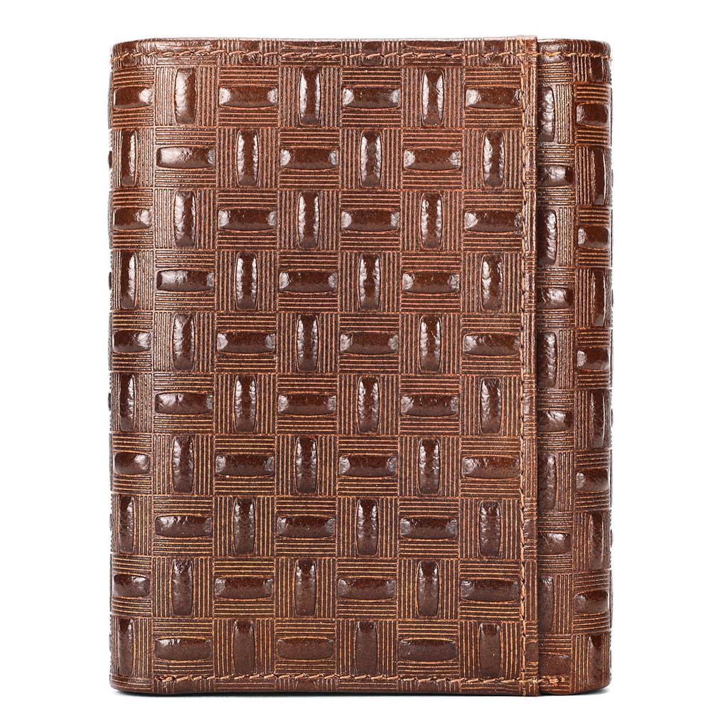 Кошелек из коровьей кожи, мужской, винтажный, из натуральной кожи, противоугонный чехол для карт, кожаный зажим для нескольких карт