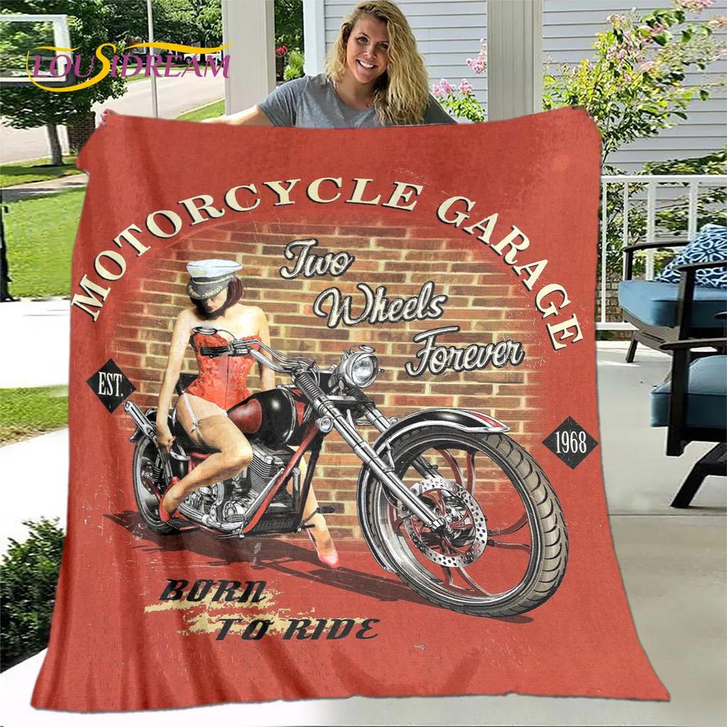 Мягкое плюшевое одеяло с черепом в стиле ретро, фланелевое одеяло для гостиной, спальни, кровати, дивана, чехол для пикника