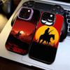 Чехол для телефона Red Dead Redemption 2 (RDR 2) для iPhone 17, 16, 15, 14, 13, 12, 11 Plus, Pro Max, XS, Цветной Серебристо-Черный Чехол