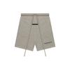 Fear of God Essentials Logo Sport Mid-Waist Shorts Unisex Bottoms Charcoal Oatmeal FOG-FW21-148