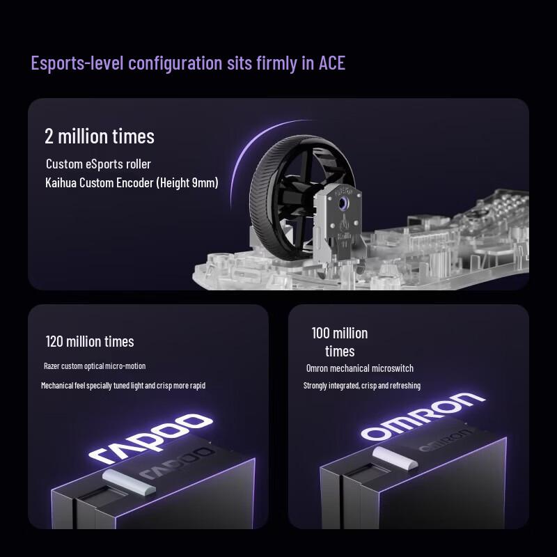 Rapoo VT9 2nd Gen Dual 8K Gaming Mouse