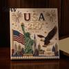 American Anniversary Craft 250th Pearl Painting Kit, USA DIY Art Patriotic Kit Set, Bead for Beginners Adults Semiquincentennial Decoration