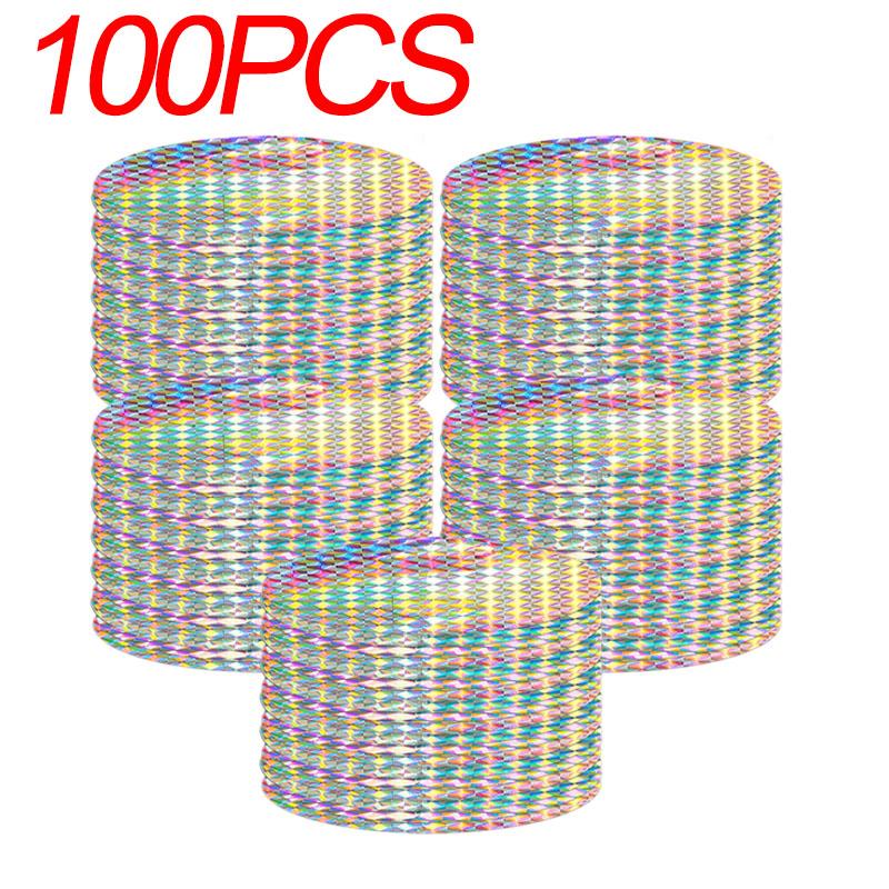 100/20 шт. Круглая клейкая лента от птиц, светоотражающая, отпугивающая птиц, эффективная клейкая лента, инструменты для отпугивания птиц с фермы для голубей
