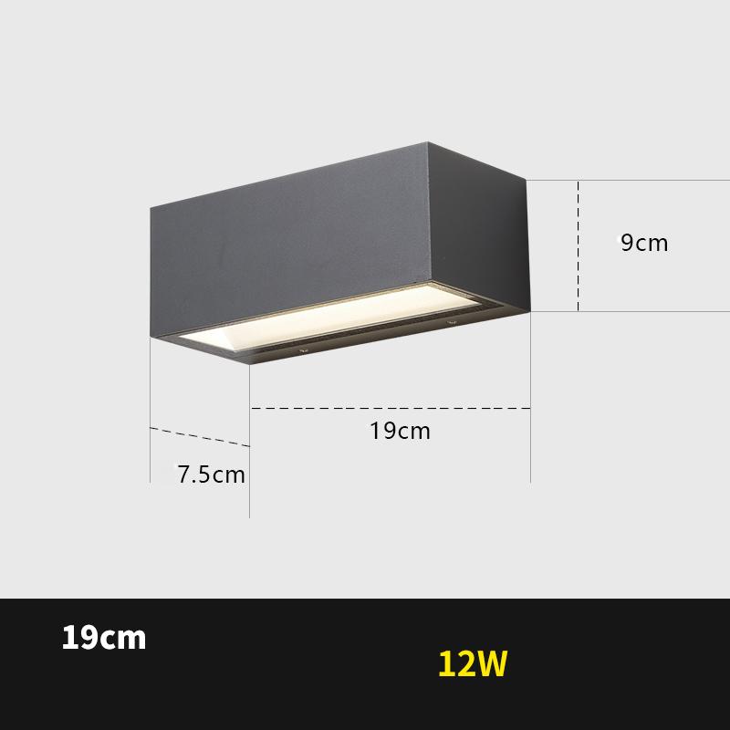 Наружный настенный светильник Садовое освещение Дорожка Вилла Коридор Наружное внешнее освещение Крыльцо Простой Балкон Ворота Водонепроницаемый светильник для террасы