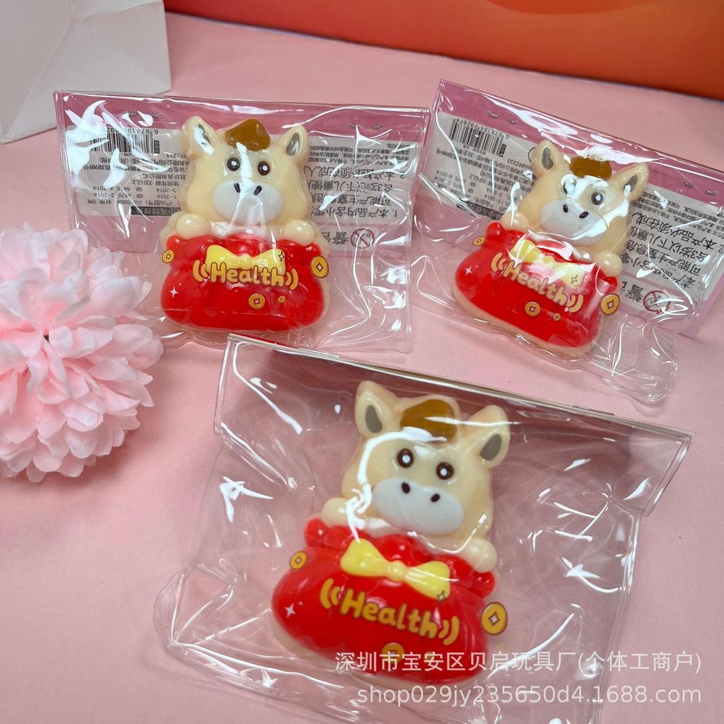 Маленькая лошадка, игрушка-сквиши с медленным отскоком для детей - Кремовая текстура, снятие стресса