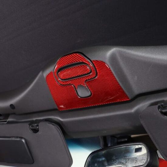 Красный карбоновый переключатель крыши кабриолета с блокировкой, накладка-стикер для Corvette C6 05-13