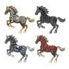 Vintage Rhinestone Horse Brooch Alloy Running Horse Lapel Pin Sweater Cardigan Coat Business Suit Decoration Men Women Clothing Accessories