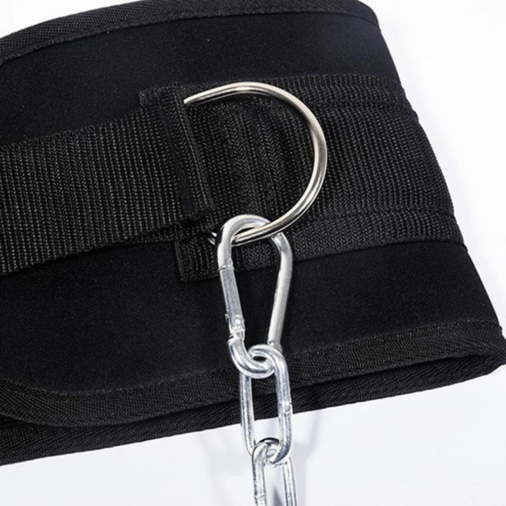 Dip Belt Weight Lifting Belt Heavy Duty Powerlifting Waist Band with Chain for Men Women Gym Deadlift Squat Pull Up Strength Training Waist Band