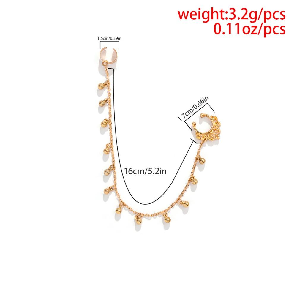 Fashion Piercing Jewelry Women Nose Clip New Imitation Pearl Butterfly Tassel Chain