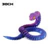 Светящееся 30 см 3D-печатное украшение в виде кобры, 3D-печатные животные, настольные аксессуары, декор комнаты, офисный стол, украшение на год змеи