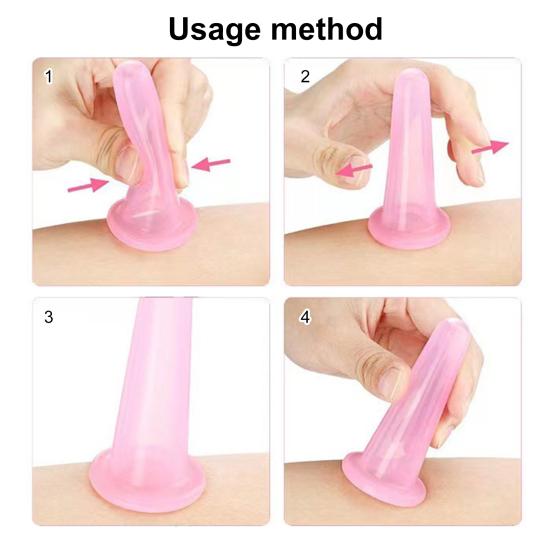 Silicone Cupping Therapy for Facial Beauty Anti Cellulite Cup Massager Vacuum Suction Cups for Improve Blood Circulation Amazing Cellulite Remover