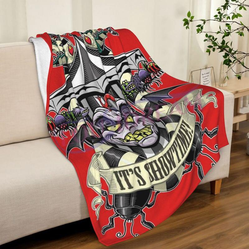 Одеяло серии Lover с 3D принтом, модное фланелевое одеяло для влюбленных на Хэллоуин, одеяло для дивана, уникальное рождественское одеяло с черепом