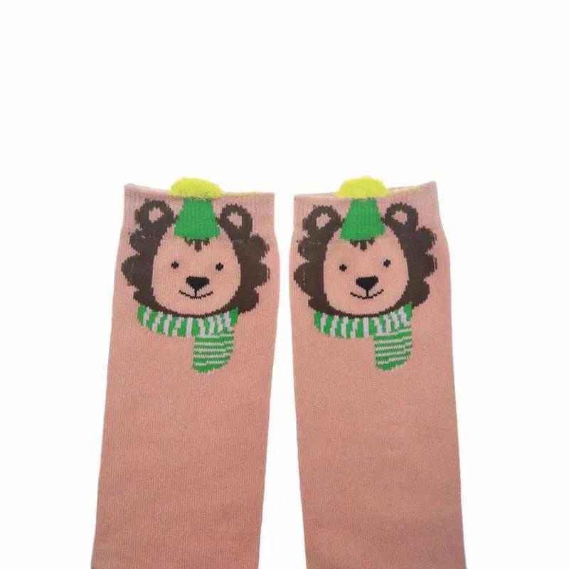 Носки с героями мультфильмов, хлопковые милые носки с маленькими животными, милые гольфы, детские носки для мальчиков и девочек, От 2 до 12 лет