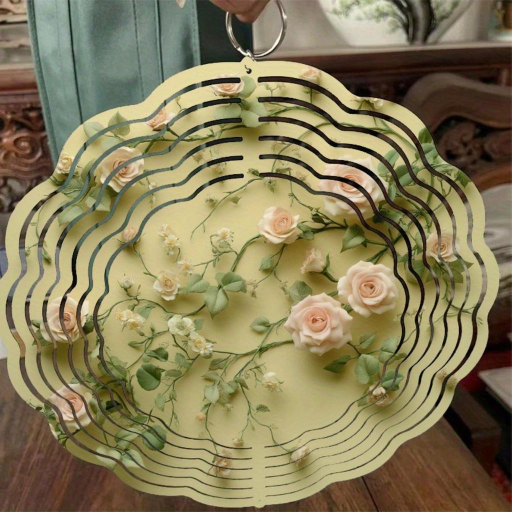 10-дюймовый металлический ветряной спиннер, художественный декор для сада, вращающийся на 360 градусов подвесной колокольчик для улицы на все сезоны, подарок для друзей и семьи