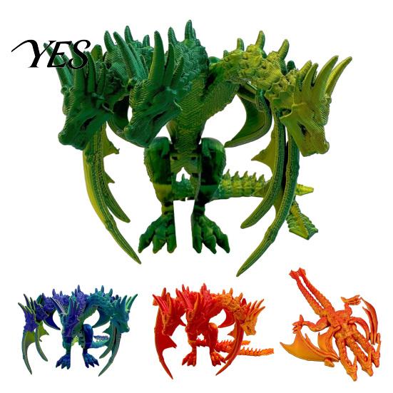 Boyfriend Dragon Gift 3D Printed Figurine with Movable Joints, Flexible Articulated Toy, Jointed Figure Desk Ornament, Creative for Lovers,